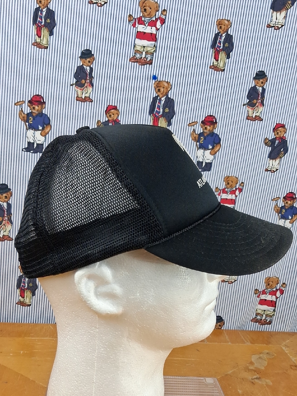 Vintage 80s Atlanta Falcons Nfl Football Black & White Logo Snapback Hat - Picture 5 of 8